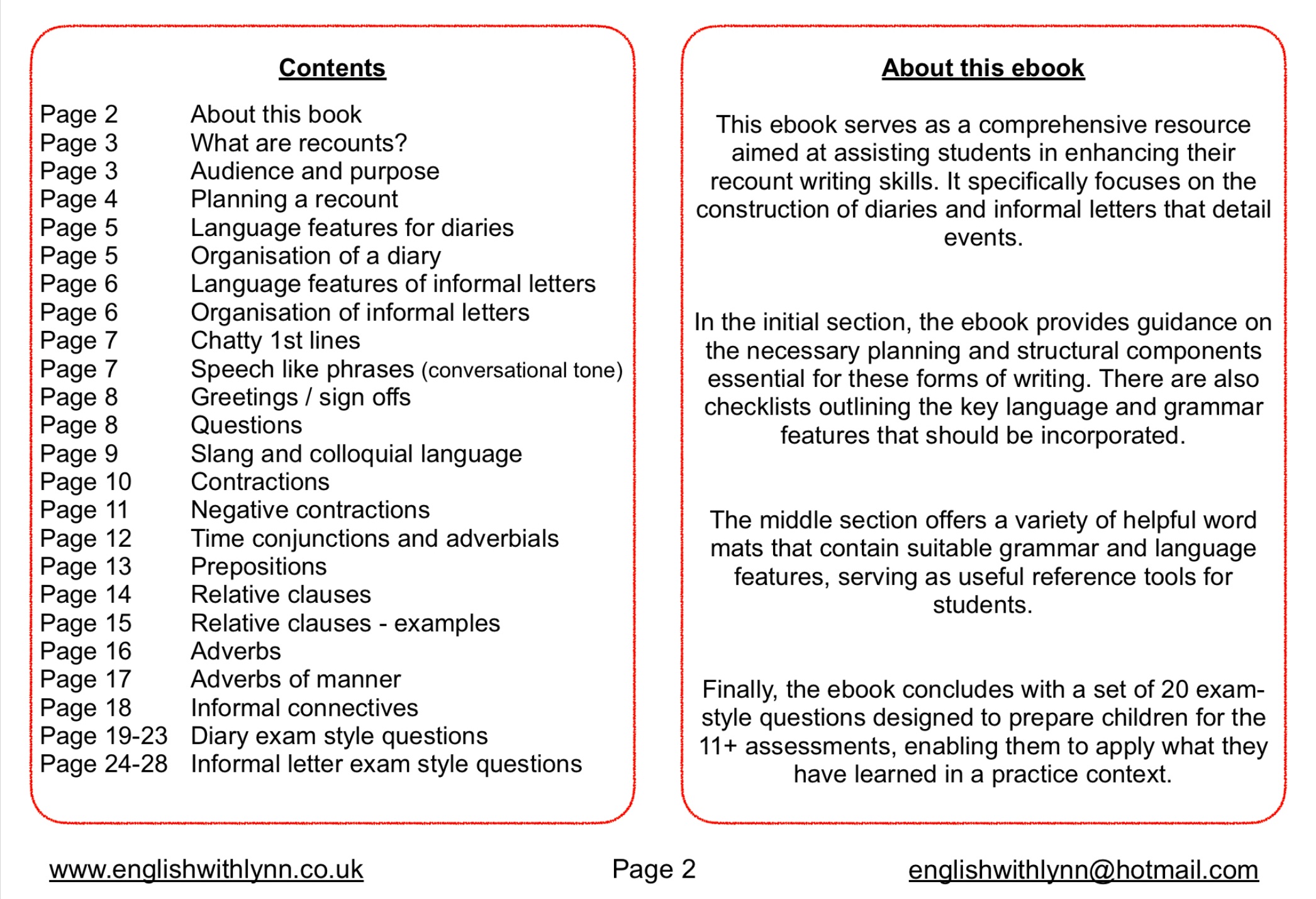 Recount writing (physical book) - Image 3