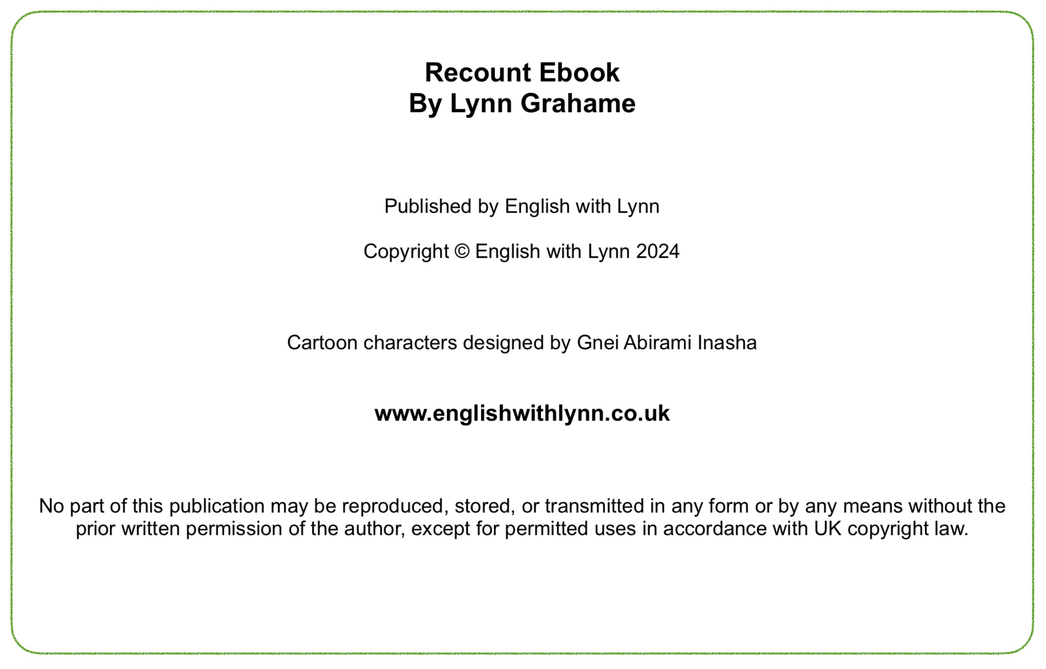 Recount writing (physical book) - Image 2